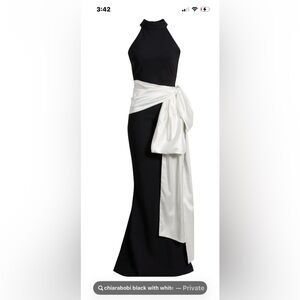 Chiara Boni Black and White One Shoulder Dress size 6